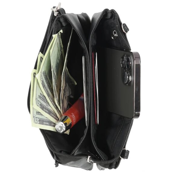 Mundi Brady Crossbody Wristlet & Hip Hugger Purse NWT  RFID Protected Travel - Picture 4 of 6